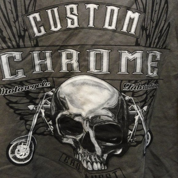 Custom Chrome East West Biker Tank~NWOT~Motorcycle - Picture 2 of 3